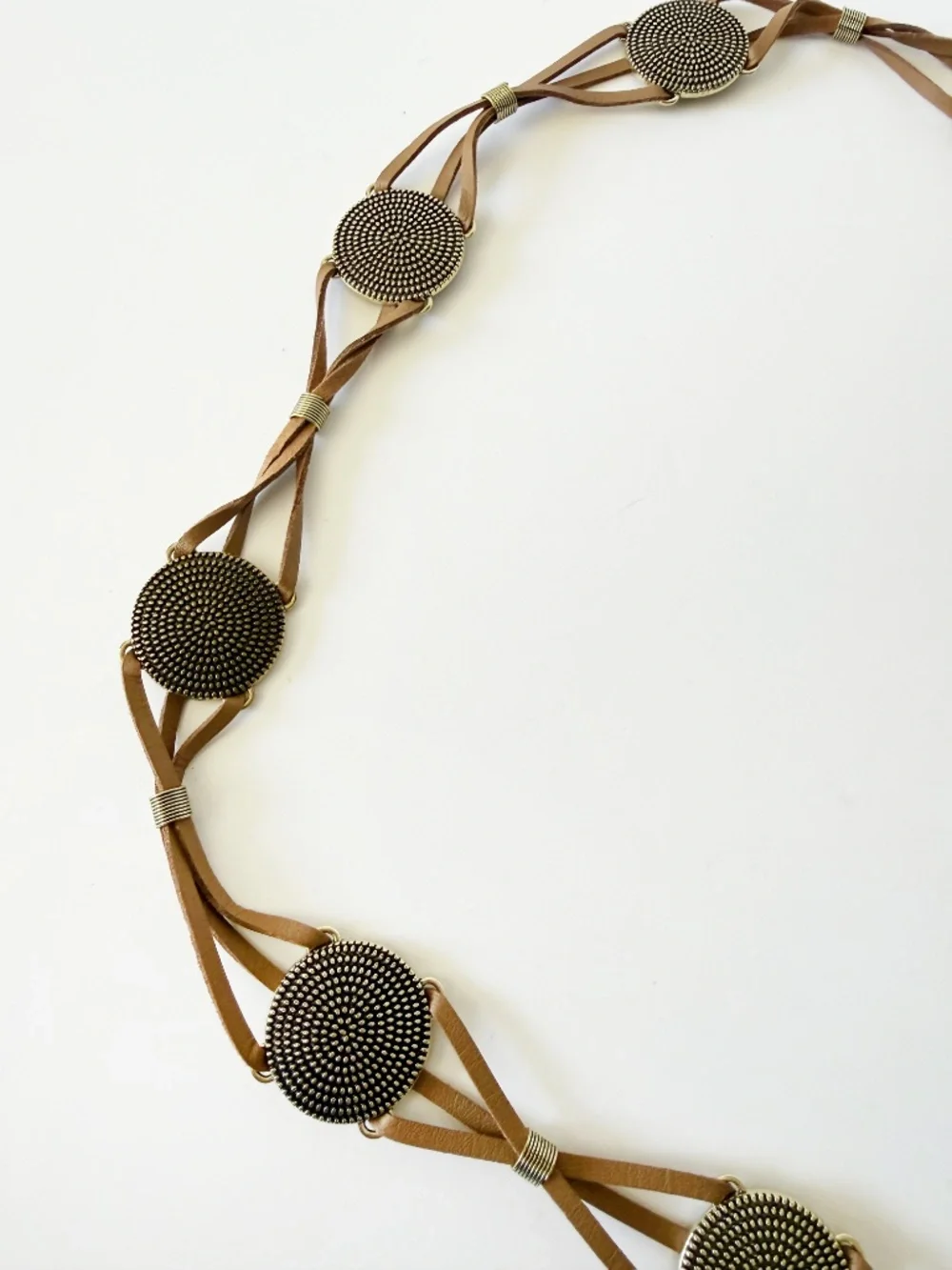 Vince Camuto Braided Casting Laced Chain Belt